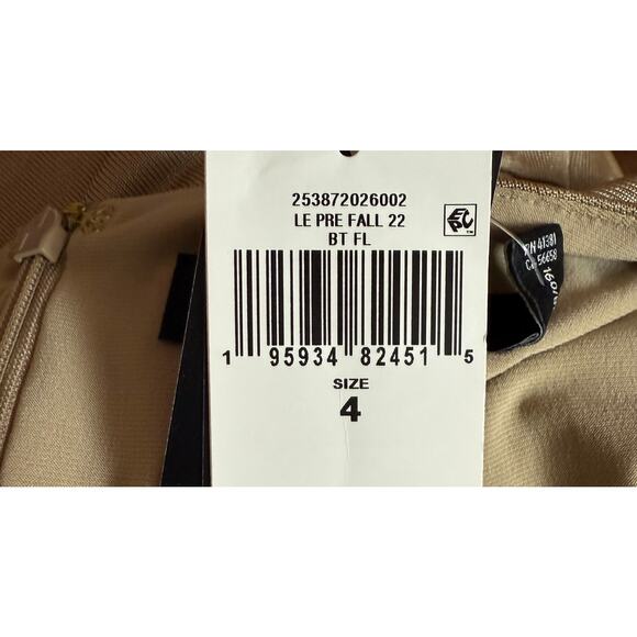 Ralph Lauren NEW Foil Print Jersey Cocktail Dress 4 Twist Front Accent Metallic - Picture 11 of 12